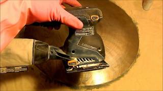 A way to polish a tarnished cymbal [upl. by Aihsyt]