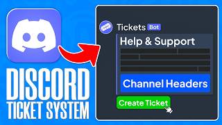 How To Setup Discord Ticket Support System [upl. by Zigrang]