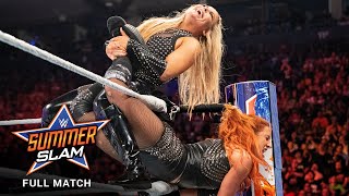 FULL MATCH  Becky Lynch vs Natalya  Raw Womens Title Submission Match SummerSlam 2019 [upl. by Ynneg]