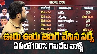 ఊరు ఊరు తిరిగి చేసిన సర్వేఏపీలో 100 గెలిచేది వాళ్ళే  Sensational Survey On AP Elections 2024 [upl. by Nahtannoj]