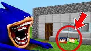 SHIN SONIC MUTANTE VS CASA 100 SECRETA NO MINECRAFT [upl. by Yahsat]