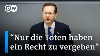 Israelische Präsident beendet Besuch mit eindringlichen Worten im Bundestag  DW Nachrichten [upl. by Raddy]