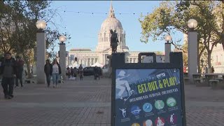 UN Plaza reopened with fanfare to celebrate new skate park and more [upl. by Jacquet187]