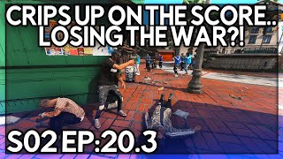 Episode 203 Crips Up On The Score Losing The War  GTA 5 RP  Grizzley World RP [upl. by Alyose]