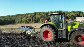 Suite des labours après ensilage de sorgho axion 830🚜🚜🚜🚜🚜 claas amazone [upl. by Doreg]