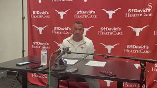 At Texas postgame Steve Sarkisian breaks down strength and weaknesses after Longhorns win vs Vandy [upl. by Atinreb]