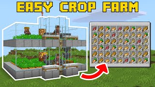 EASY VILLAGER CROP FARM in Minecraft 121  Bedrock amp Java Edition Tutorial [upl. by Adnyl]