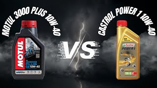 Whats The Difference Between Castrol Power1 4T 10w40 and MOTUL 3000 Plus 4T 10w40 [upl. by Manson442]