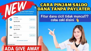 aman OJK ✅ cara cek dana cicil apakah sudah tersedia  Cara pinjam saldo DANA langsung cair [upl. by Ainotal]