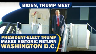 LIVE Presidentelect Trump makes historic return to DC  Biden Trump meet at the White House [upl. by Jasen]