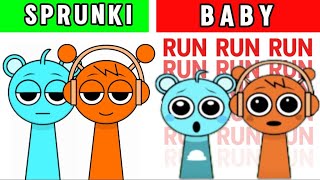 Incredibox Sprunki Baby Versions vs Original Versions [upl. by Analiese182]