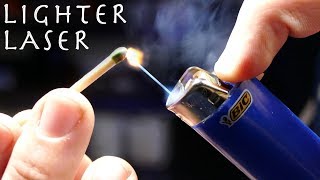 Make a Cheap LASER LIGHTER  Awesome Lighter Hack Burning Laser Lighter [upl. by Annirok415]