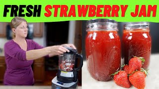 Pampered Chef Deluxe Cooking Blender Strawberry Jam  Fresh amp Easier Than You Think [upl. by Aynik]