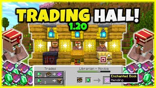 BEST VILLAGER TRADING HALL 1 EMERALD TRADE In Minecraft Bedrock And Java 120 [upl. by Nare]