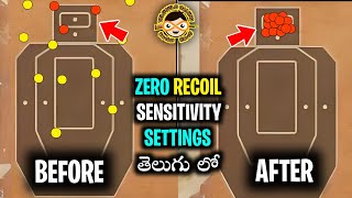 BGMI Sensitivity Settings TELUGU  Zero Recoil SETTINGS Telugu [upl. by Amalburga]