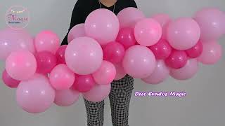 3 Ideas fáciles para decorar😍guirnalda con globos para 21 años 15 años y Jardín Encantado [upl. by Norej]