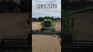 Perbandingan Farming Simulator vs Real life Deutz fahr 4075 hts topliner farmingsimulator22 [upl. by Daphna486]