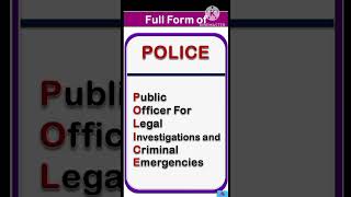 police k full form [upl. by Becht]