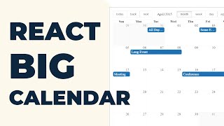 React Big Calendar  Añade calendarios personalizados en React y Nextjs [upl. by Ainaj168]