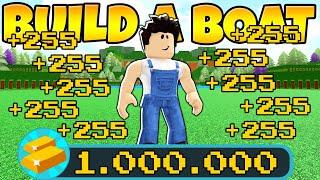 HOW I GOT 1 MILLION GOLD BY DOING NOTHING In Build a Boat [upl. by Williamsen444]