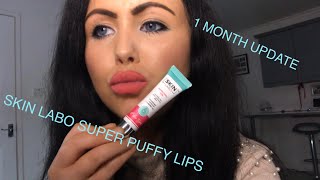 Skin Labo Super Puffy Lips 1 Month Update Review [upl. by Buckden]