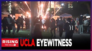 Unbelievably Dangerous Journalist Describes Chaotic Scenes At Site Of UCLA protest [upl. by Bonar17]