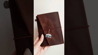 Review Crazy Horse Leather Notebook handmade travellersnotebook travelersjournal leathercraft [upl. by Akere567]