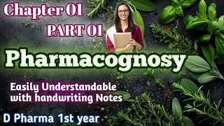 Pharmacognosy chapter 1 d pharmacy 1st year Part 01 chapter 01 Pharmacognosy Dpharma 1st year [upl. by Ria]