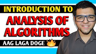 Introduction to Analysis of Algorithms in Hindi 🔥🔥 [upl. by Ogilvy]