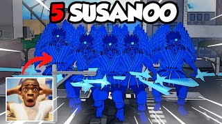 5 MADARA SUSANOO VS PUBLIC SERVERS Realm Rampage [upl. by Enirok]