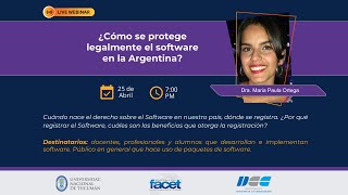 ¿Cómo se protege legalmente el software en la Argentina [upl. by Akinaj172]