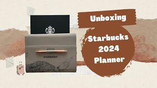 Unboxing 2024 Starbucks Traditions Planner [upl. by Aissak274]