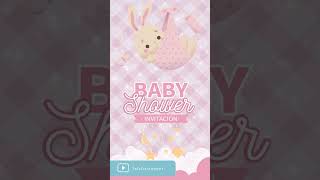 👶🍼📲Crea INVITACIONES ANIMADAS BABY SHOWER para enviar por WhatsApp 🤩🆓EDITABLE GRATIS [upl. by Adamok]