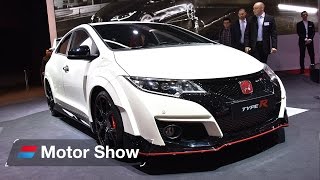 Honda Civic Type R vs Ford Focus RS – Geneva Motor Show 2015 [upl. by Ecyak]