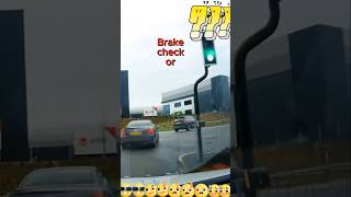 Car Crash  🚦💥 BRAKE CHECK or Red Light Stop car safedriving travel [upl. by Mauricio]