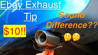 Installing an exhaust tip  SOUND TEST [upl. by Yeloc]