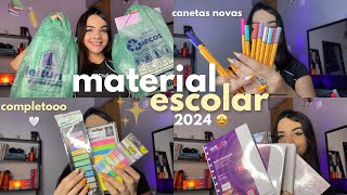 MATERIAL ESCOLAR 2024 completo 🇧🇷✨ [upl. by Ennaisoj]