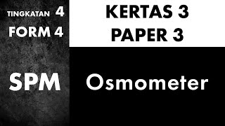 Paper  Kertas 3  Bab 3  Osmometer Bilingual  DwiBahasa [upl. by Rebmyk]