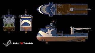 Rhino 3D Tutorials XBow Ship  see details below to access the full tutorial [upl. by Aiceila]