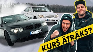 KURŠ BŪS ĀTRĀKS UZ LEDUS BMW VS MERCEDES EP3 [upl. by Daegal]