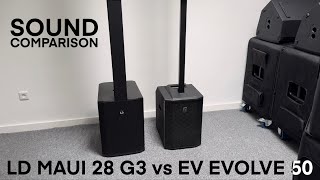 LD MAUI 28 G3 vs EV EVOLVE 50  🔉 Sound Test [upl. by Haras]