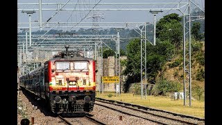 12445Uttar Sampark kranti Journey compilation in scenic JammuJATKatraSVDK stretch [upl. by Daryl]