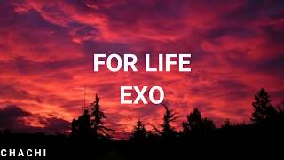 quotFOR LIFEquot  EXO  EASY LYRICS [upl. by Norraf361]