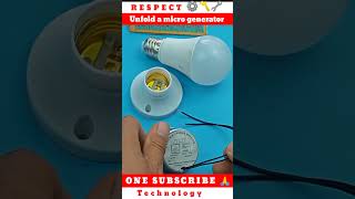 Unfold a micro generator on household appliances howtomakeinverterathome smartphone [upl. by Kari561]