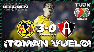 HIGHLIGHTS  América 30 Atlas  Liga Mx AP2024  J8  TUDN [upl. by Lionello]