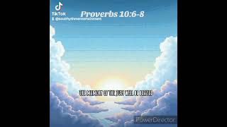 Proverbs 1068 jesus god lord [upl. by Aleksandr]