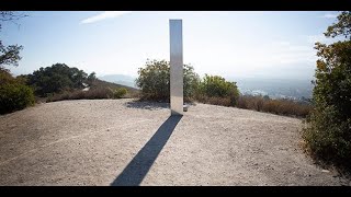 A 3rd metal monolith has appeared in California — its almost an exact [upl. by Nwahsed]