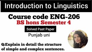 sentence  Sentences and its types ENG206 4thsememster pu complex and compound [upl. by Rattray407]