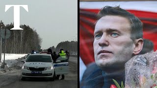 Police in Yekaterinburg prevent people from laying flowers in memory of Navalny [upl. by Eetsirhc]