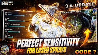 Best Sensitivity Settings After BGMI New Update 🥀 Zero Recoil  Perfect Headshots 2024quot Code [upl. by Serge464]